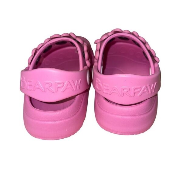 Bearpaw pink flower clogs size 4c - Picture 3 of 4